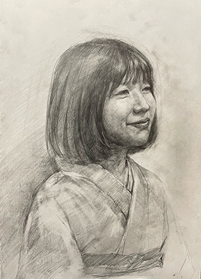 大人のためのアトリエ「和の装いを描く 」の画像