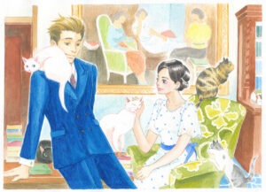 Ⓒ「ぼくの伴侶　猫と大佛次郎物語」へげかもこ／少年画報社