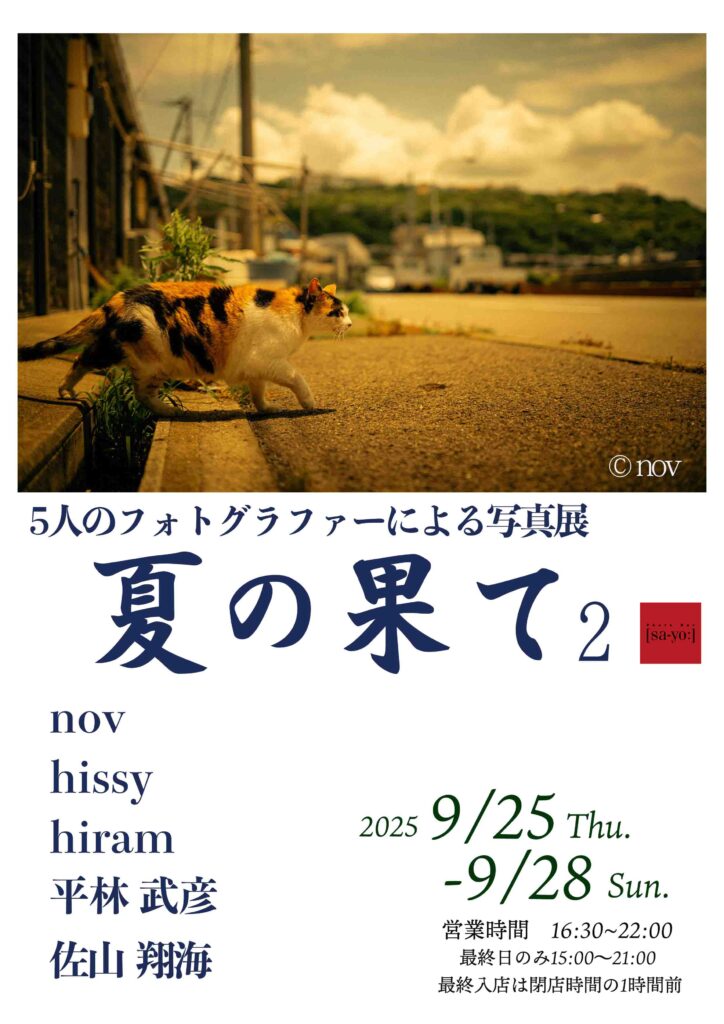 グループ写真展「夏の果て2」の画像