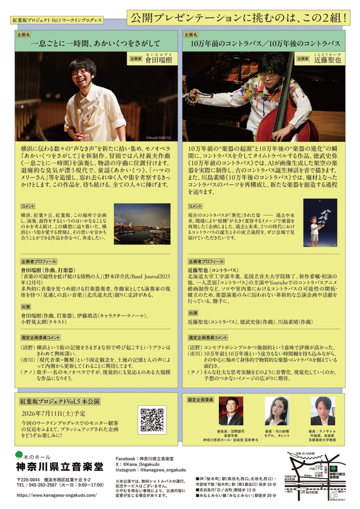 紅葉坂プロジェクトVol.5 ワークインプログレス(公開プレゼンテーション)の画像