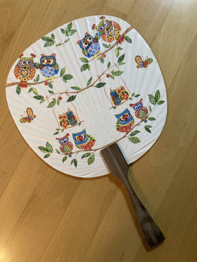 【募集中】【デコパージュでうちわ作り】の画像