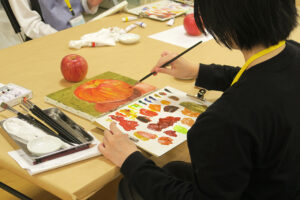 大人のためのアトリエ講座「はじめての油絵 」の画像