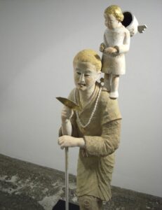 中野滋彫刻展 立てる人＋楽隊の画像